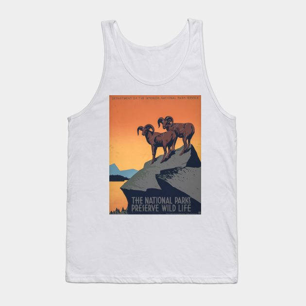 Vintage poster - National Parks Tank Top by Montanescu